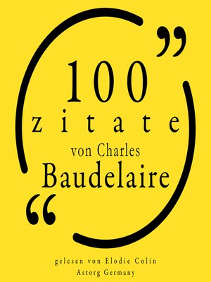 cover image of 100 Zitate von Charles Baudelaire